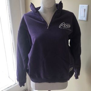 Purple roots quarter zip